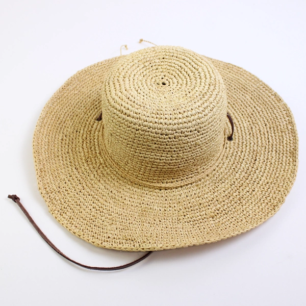 The Scala Collection Woven Faffia Sun Hat 4" Wide Brim One Size