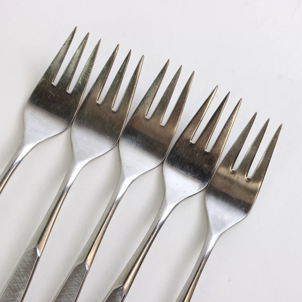 Lot Of 5 International Silver Saturna (Stainless) Flatware Individual Salad Fork