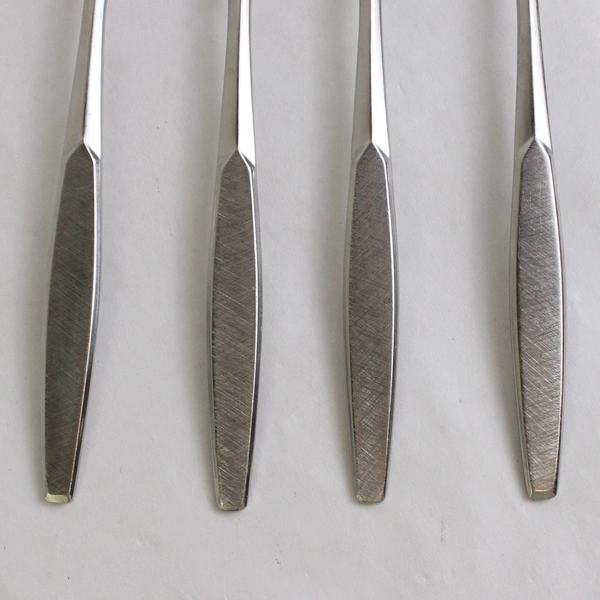 Lot Of 4 International Silver Saturna (Stainless) Flatware Salad Forks & 1 Spoon