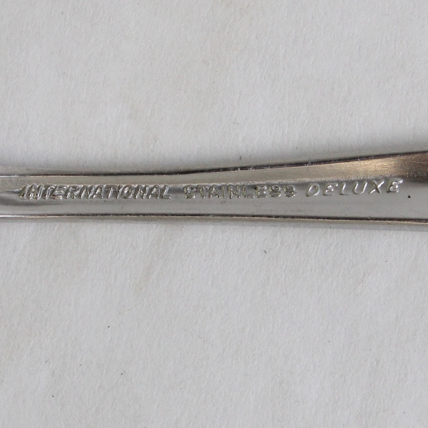 Lot Of 4 International Silver Saturna (Stainless) Flatware Salad Forks & 1 Spoon