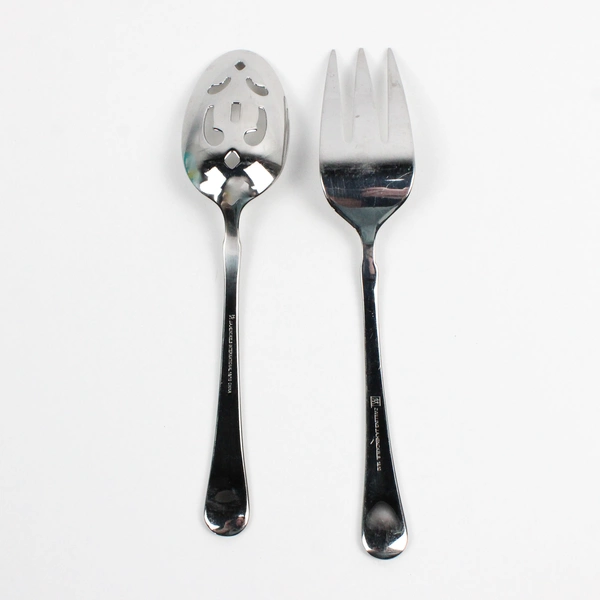 Lot Of 2 J.A Henckels Provence (Stainless) Fatware Serving Fork & Slotted Spoon 