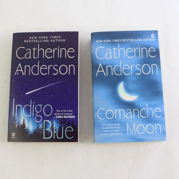 Lot of 2 Catherine Anderson Novels Comanche Moon & Indigo Blue 2008 & 2010 PB