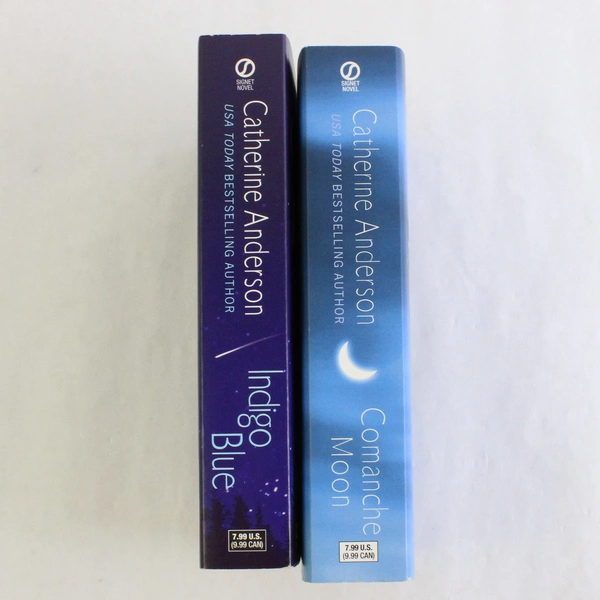 Lot of 2 Catherine Anderson Novels Comanche Moon & Indigo Blue 2008 & 2010 PB
