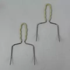 Stainless Steel 2 Prong Meat Lifters For Roasts Hams Turkeys