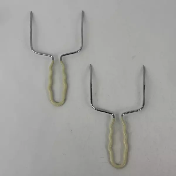 Stainless Steel 2 Prong Meat Lifters For Roasts Hams Turkeys
