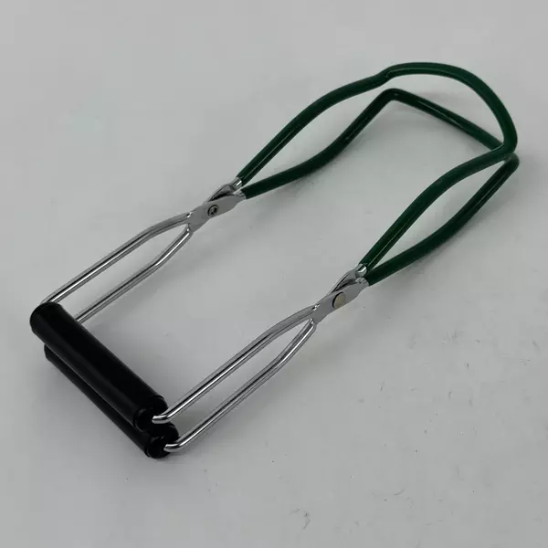 Canning Jar Lifter Stainless Steel Lifter with Green Rubber Grip