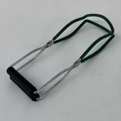 Canning Jar Lifter Stainless Steel Lifter with Green Rubber Grip
