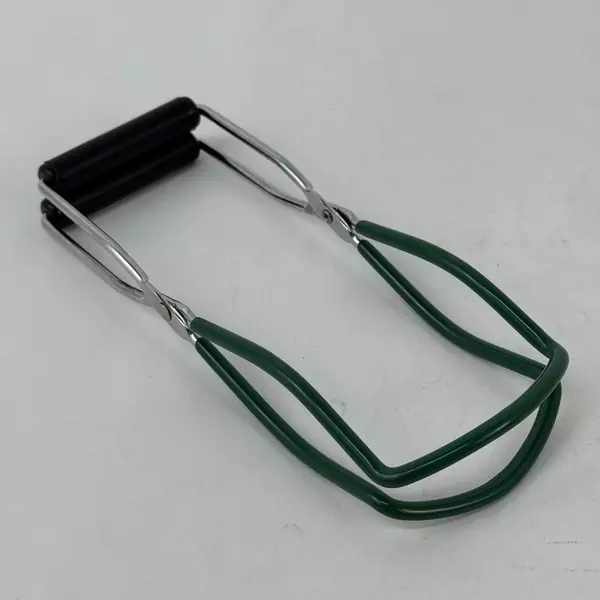 Canning Jar Lifter Stainless Steel Lifter with Green Rubber Grip