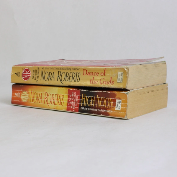 Lot of 2 Nora Roberts Novels Dance of the Gods & High Noon Paperback