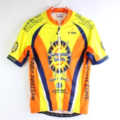 Hincapie Sunnyside Sports Orange Yellow Blue Cycling Jersey Women's Large