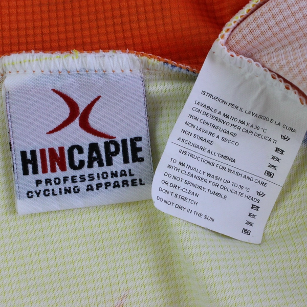Hincapie Sunnyside Sports Orange Yellow Blue Cycling Jersey Women's Large