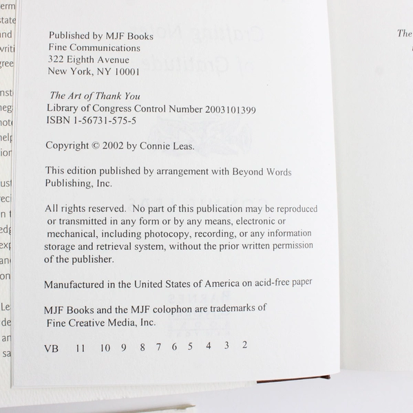 The Art Of Thank You: Crafting Notes Of Gratitude By Connie Leas (HC)
