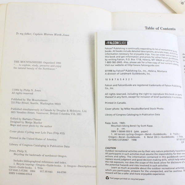 Lot Of 3 Paperback Books Oregon Nature/Wilderness Activity Guides (1984-1998)