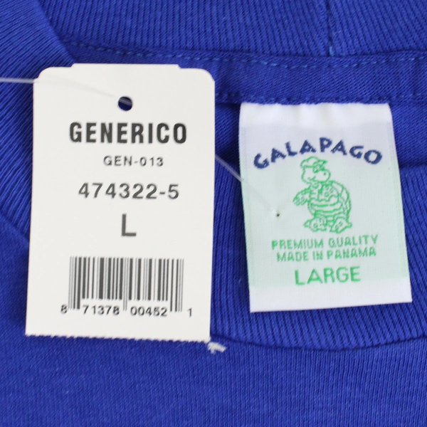 NWT Galapago St. Thomas U.S. Virgin Islands Blue Graphic T-Shirt Adult Large