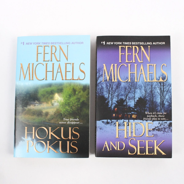 Lot of 2 Fern Michaels PB Novels Hokus Pokus & Hide and Seek Sisterhood Series
