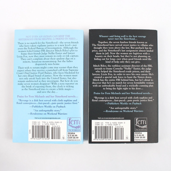 Lot of 2 Fern Michaels PB Novels Hokus Pokus & Hide and Seek Sisterhood Series