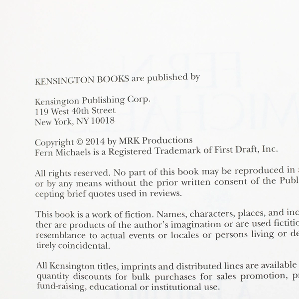 A Family Affair by Fern Michaels 2014 Hardcover Dust Jacket 1st Edition