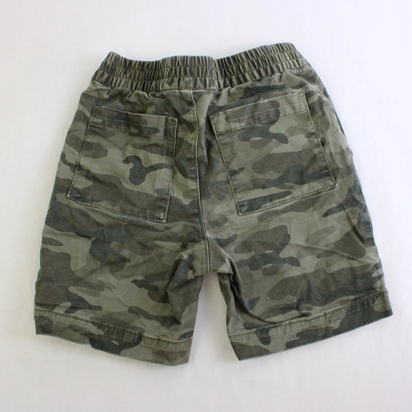 GAP Kids Green Camo Pull On Drawstring Shorts Boys' Size Small