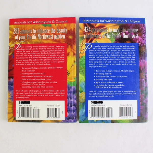 Lot Of 2 Lone Pine Gardening Books (Washington/Oregon, Paperback, 2000)