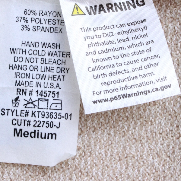 Fantastic Fawn Beige Cold-Shoulder Short-Sleeved Top Women's Medium