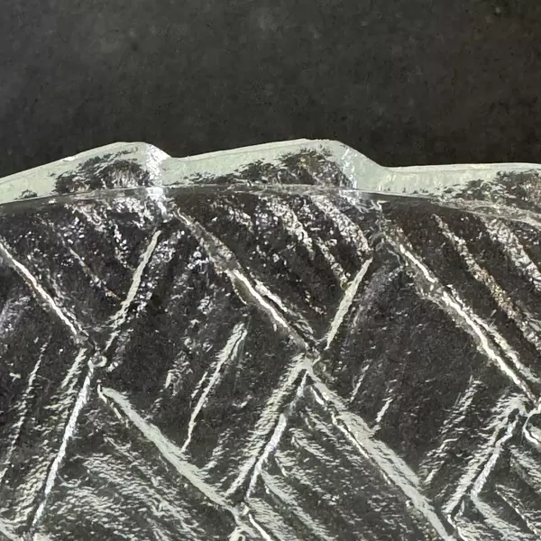 Vintage Indiana Glass Weavetex Clear Large 9 Inch Basket Weave Bowl