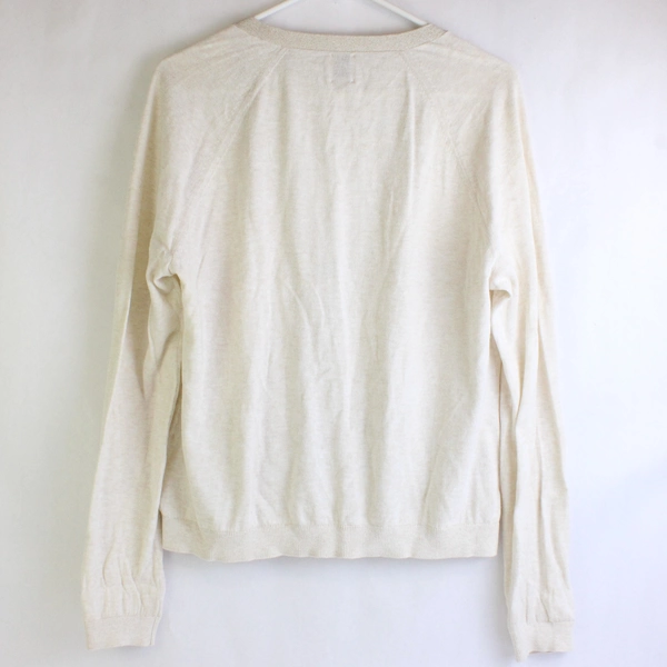 Anne Klein Cream Button-Front Cardigan Women's Size Large