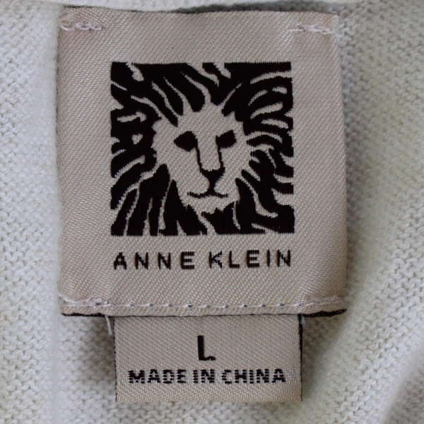 Anne Klein Cream Button-Front Cardigan Women's Size Large