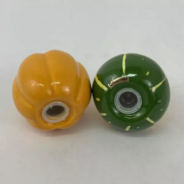 Avon 1984 Shades of Autumn Salt & Pepper Shakers Pumpkin And Gourd
