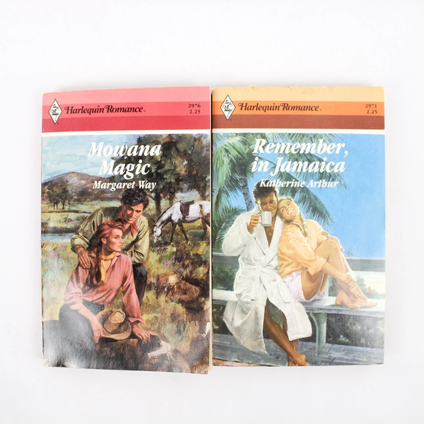 Lot of 6 Vintage Harlequin Romance Novels By Various Authors 1988 - 1989 PB