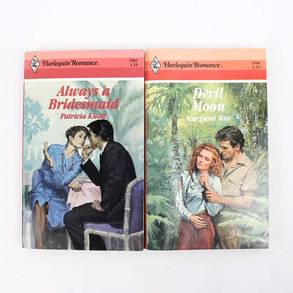 Lot of 6 Vintage Harlequin Romance Novels By Various Authors 1988 - 1989 PB