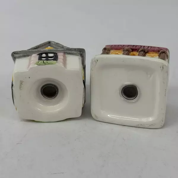 Vintage 2 Piece Antiques Store Ceramic Salt and Pepper Shaker Set