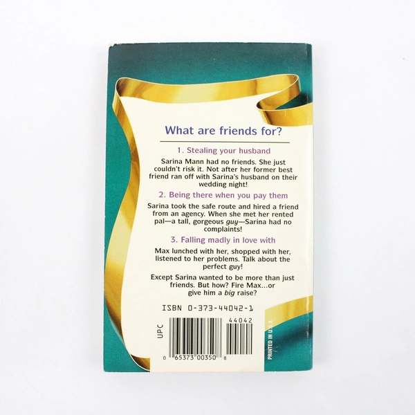 Harlequin Love & Laughter #42 Rent-A-Friend by Valerie Kirkwood 1998 PB