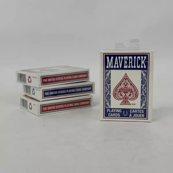 Lot of 4 Decks of Maverick Playing Cards New Sealed Packages