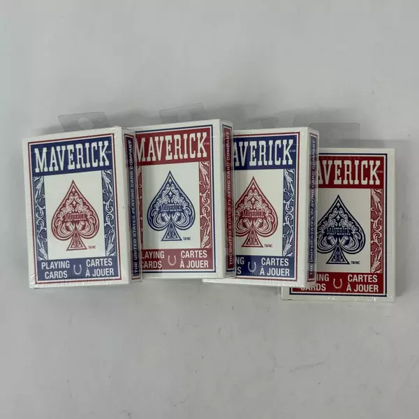 Lot of 4 Decks of Maverick Playing Cards New Sealed Packages