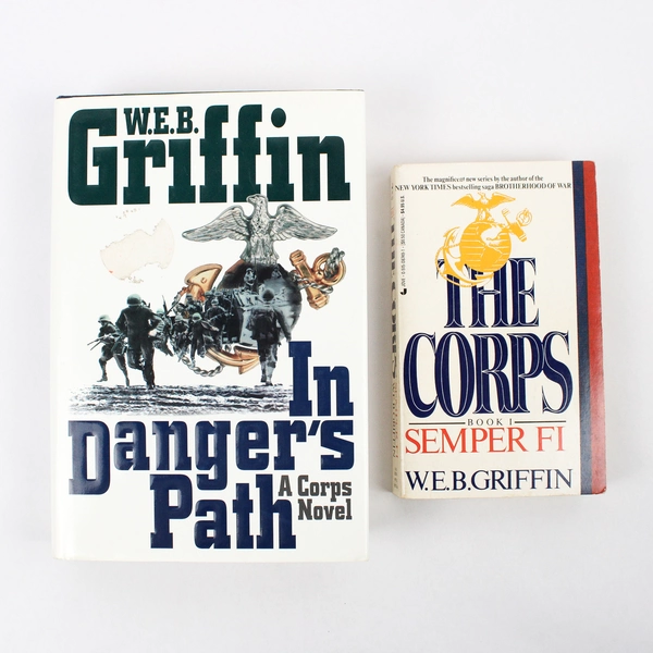 Lot Of 2 W.E.B Griffin War Paperback & Hardcover Books 1986, 1998