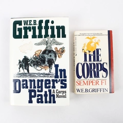 Lot Of 2 W.E.B Griffin War Paperback & Hardcover Books 1986, 1998