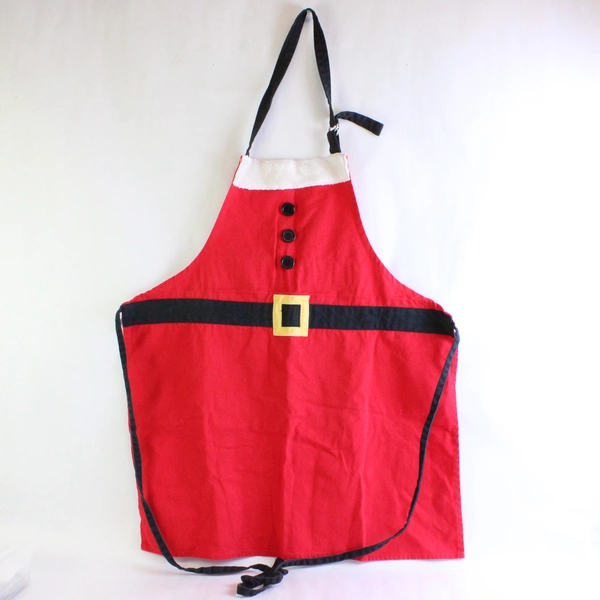 Ritz Red Cotton Santa Claus Women's Kitchen Apron One Size