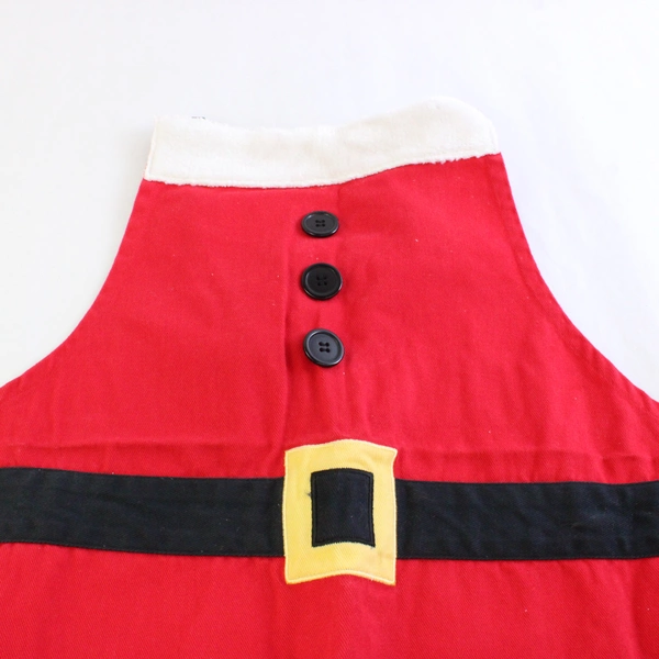 Ritz Red Cotton Santa Claus Women's Kitchen Apron One Size