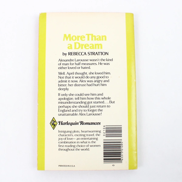 Harlequin Romance #2106 More Than a Dream by Rebecca Stratton Vintage 1977 PB