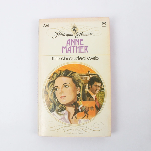 Lot Of 2 Anne Mather Paperback Books: The Shrouded Web ('76) Wild Concerto ('83)