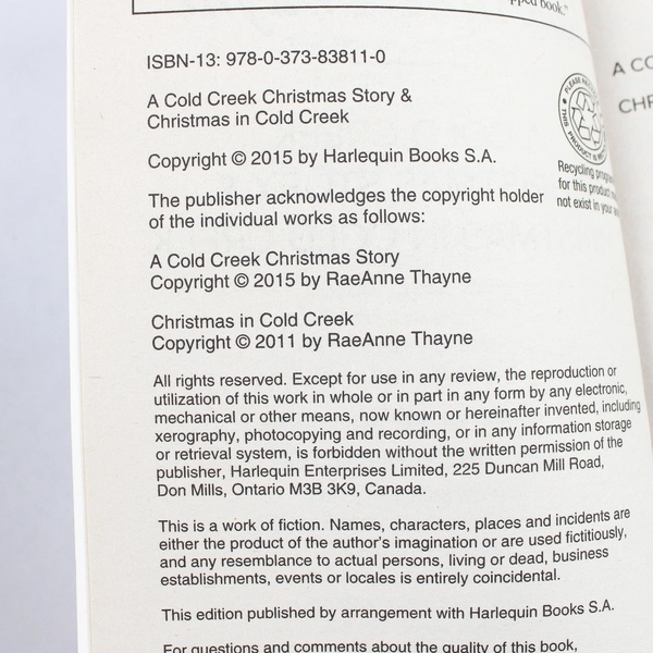 Harlequin Special Edition 2 Books In 1 by RaeAnne Thayne 2015 Paperback