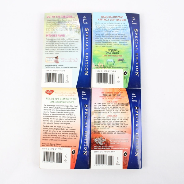 Lot of 4 Silhouette Special Edition Romance Novels #1699 1725 1748 & 1760 PB