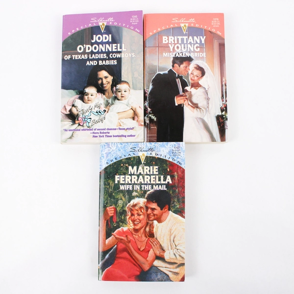 Lot of 3 Silhouette Special Edition Romance Novels #1045 1076 1217 PB 1996-1997