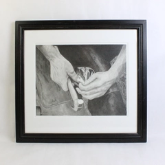 The Ferrier by Gordon McCann Framed Matted Original Graphite Drawing 19" x 21.5"