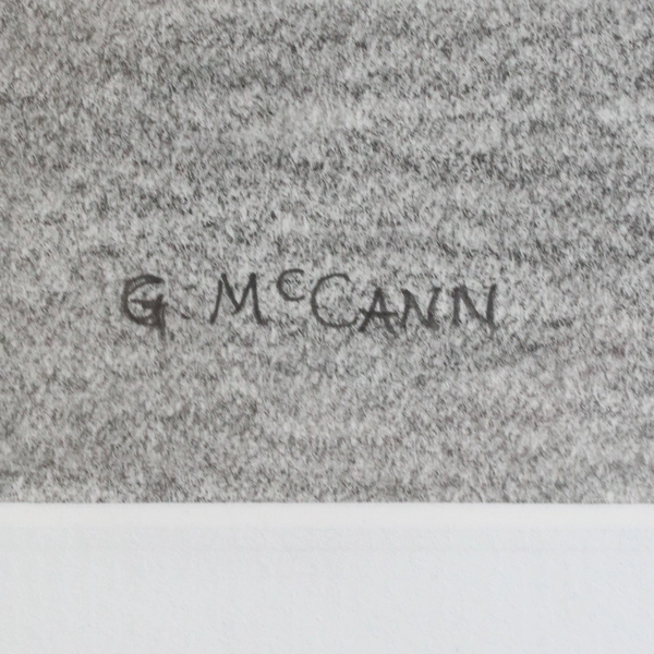 Empties by Gordon McCann Framed & Matted Original Graphite Drawing 23.5" x 18"