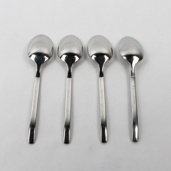 Set of 4 J.A. Henckels Opus Stainless Steel Oval Soup Spoons