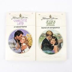 Lot of 2 Vintage Harlequin Presents by Charlotte Lamb & Jessica Steele 1984 PB