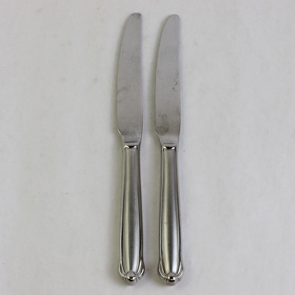 Lot Of 2 Mikasa Classico Satin (Stainless) Flatware New French Solid Knives