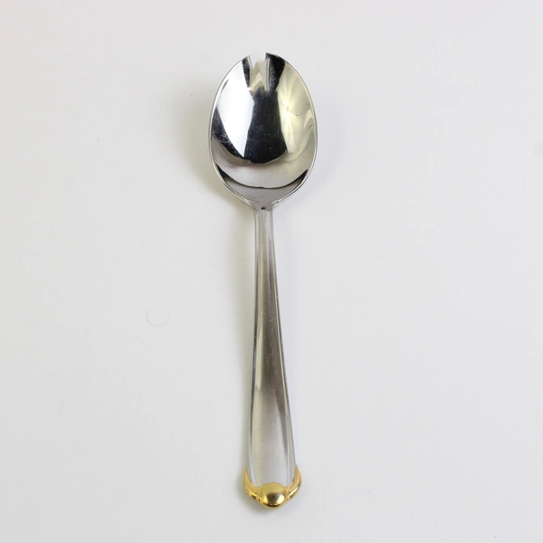 Mikasa Classico (Stainless, Gold Accent) Flatware Soup Spoon
