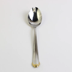Mikasa Classico (Stainless, Gold Accent) Flatware Soup Spoon